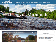 Tablet Screenshot of discovermiramichi.com